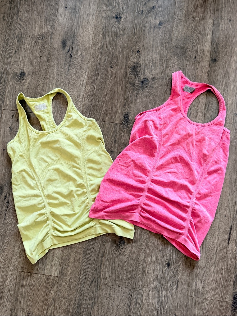 Athleta Sz M Women’s Racerback Tank Top - Pink and Yellow GUC
